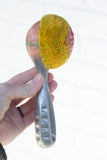 Oversized Ice Cream Scoop Puff | Magenta + Mustard