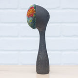 Polka Dot Scoop Puff Sculpture | Orange + Green