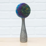 Polka Dot Scoop Puff Sculpture | Green + Purple