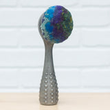 Polka Dot Scoop Puff Sculpture | Green + Purple
