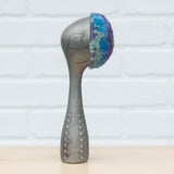 Polka Dot Scoop Puff Sculpture | Green + Purple