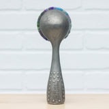 Polka Dot Scoop Puff Sculpture | Green + Purple
