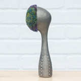 Polka Dot Scoop Puff Sculpture | Green + Purple