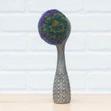 Polka Dot Scoop Puff Sculpture | Green + Purple