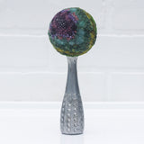 Polka Dot Scoop Puff | Purple + Green