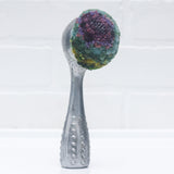 Polka Dot Scoop Puff | Purple + Green