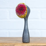 Polka Dot Scoop Puff | Pink, Mustard + Green