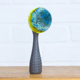 Vintage Ice Cream Scoop Puff: Blue + Neon