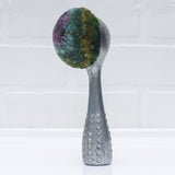Polka Dot Scoop Puff | Purple + Green