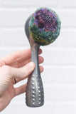 Polka Dot Scoop Puff | Purple + Green
