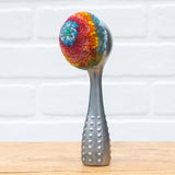 Vintage Scoop Puff Sculpture | Tropical Rainbow