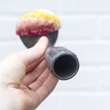 Vintage Scoop Puff Sculpture | Firelight