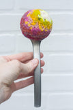 Puff Fiber Sculpture in Vintage Arch Scoop | Firelight