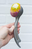 Puff Fiber Sculpture in Vintage Arch Scoop | Firelight