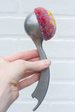 Puff Fiber Sculpture in Vintage Arch Scoop | Firelight
