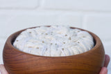 Woven Wall Sculpture in Vintage Teak Frame | Neutral
