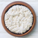 Woven Wall Sculpture in Vintage Teak Frame | Neutral