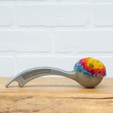 Vintage Arch Scoop/Bottle Opener Puff Sculpture | Rainbow