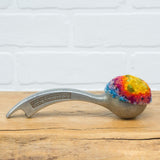 Vintage Arch Scoop/Bottle Opener Puff Sculpture | Rainbow