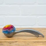 Vintage Arch Scoop/Bottle Opener Puff Sculpture | Rainbow