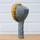 Vintage Ice Scraper/Scoop Puff Sculpture | Berry + Mustard