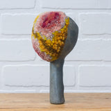 Vintage Ice Scraper/Scoop Puff Sculpture | Berry + Mustard