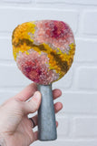 Vintage Ice Scraper/Scoop Puff Sculpture | Berry + Mustard