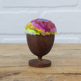 Mini Puff in Vintage Teak Egg Cup | Inside-Out Firelight
