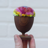 Mini Puff in Vintage Teak Egg Cup | Inside-Out Firelight