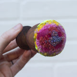 Mini Puff in Vintage Teak Egg Cup | Inside-Out Firelight