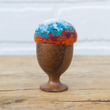 Mini Puff in Vintage Teak Egg Cup | Mountain Top