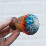 Mini Puff in Vintage Teak Egg Cup | Mountain Top