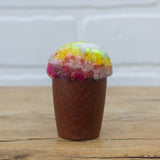 Mini Puff in Vintage Teak Egg Cup | Firelight