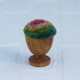Mini Puff in Vintage Teak Egg Cup | Watermelon