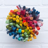 Felted Puff in Vintage Frame | Rainbow (1)