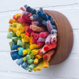 Felted Puff in Vintage Frame | Rainbow (1)