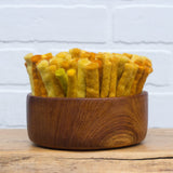 Felted Puff in Vintage Frame | Mustard