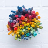 Felted Puff in Vintage Frame | Rainbow (2)