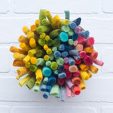 Felted Puff in Vintage Frame | Rainbow (4)