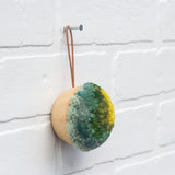 Green Mini Puff | Ornament or Everyday Art