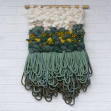 Woven Wall Haning | Green + Chartreuse