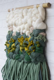 Woven Wall Haning | Green + Chartreuse
