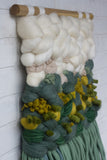 Woven Wall Haning | Green + Chartreuse
