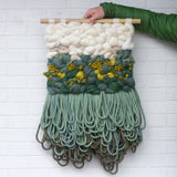 Woven Wall Haning | Green + Chartreuse