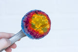 Puff Fiber Sculpture in Vintage Arch Scoop | Rainbow