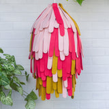 Pendant Light, Hanging Lamp, Boho Lighting, Felt Lamp Shade, Modern Sculpture, Abstract Fiber Art, Modern Textile Design, Boho Nursery