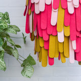 Pendant Light, Hanging Lamp, Boho Lighting, Felt Lamp Shade, Modern Sculpture, Abstract Fiber Art, Modern Textile Design, Boho Nursery