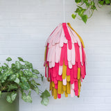 Pendant Light, Hanging Lamp, Boho Lighting, Felt Lamp Shade, Modern Sculpture, Abstract Fiber Art, Modern Textile Design, Boho Nursery