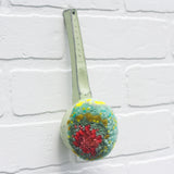 Oversized Ice Cream Scoop Puff | Neon Watermelon