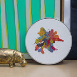 Embroidered Hoop Art | Firework